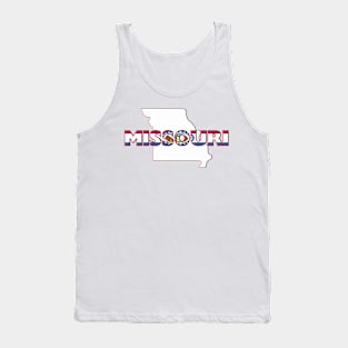 Missouri Colored State Letters Tank Top